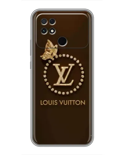 Чехол для Xiaomi POCO C40 с картинкой «LV — золотая печать»
