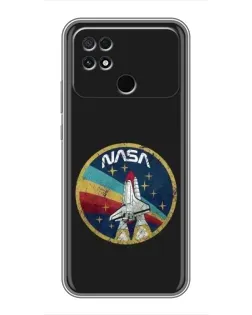 Чехол для Xiaomi POCO C40 с картинкой «NASA — эмблема миссии» Чехол для Xiaomi POCO C40 с картинкой «NASA — эмблема миссии»