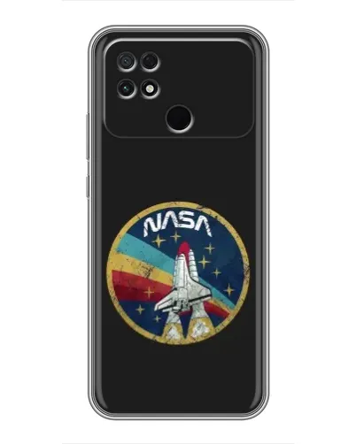 Чехол для Xiaomi POCO C40 с картинкой «NASA — эмблема миссии» Чехол для Xiaomi POCO C40 с картинкой «NASA — эмблема миссии»