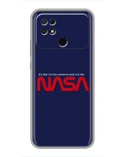 Чехол для Xiaomi POCO C40 с картинкой «NASA — глубокий космос»