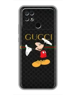 Чехол для Xiaomi POCO C40 с картинкой «Микки Маус Gucci»