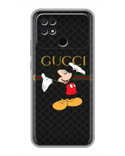 Чехол для Xiaomi POCO C40 с картинкой «Микки Маус Gucci»