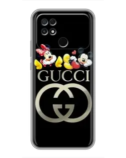 Чехол для Xiaomi POCO C40 с картинкой «Gucci — герои Disney»