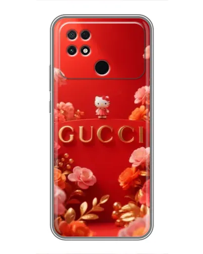 Чехол для Xiaomi POCO C40 с картинкой «Gucci — золотой сад»