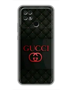 Чехол для Xiaomi POCO C40 с картинкой «Gucci — стеганый черный»