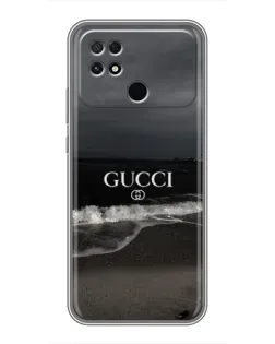 Чехол для Xiaomi POCO C40 с картинкой «Gucci — морской прибой»