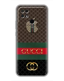 Чехол для Xiaomi POCO C40 с картинкой «Gucci — брендированный десерт»