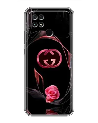 Чехол для Xiaomi POCO C40 с картинкой «Gucci — неоновая роза»