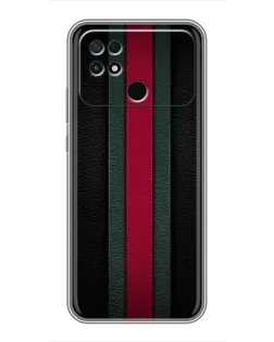 Чехол для Xiaomi POCO C40 с картинкой «Gucci — неоновая линия»
