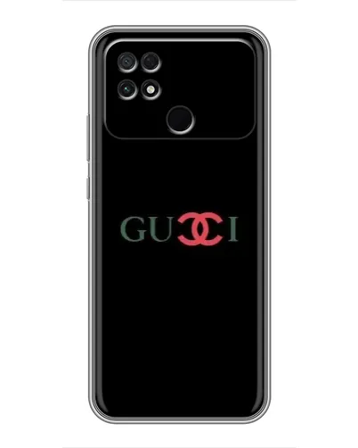 Чехол для Xiaomi POCO C40 с картинкой «Gucci — красный градиент»