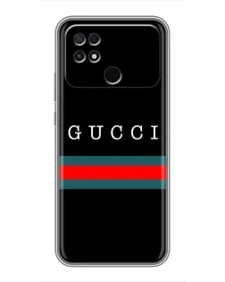 Чехол для Xiaomi POCO C40 с картинкой «Gucci — красный пояс»
