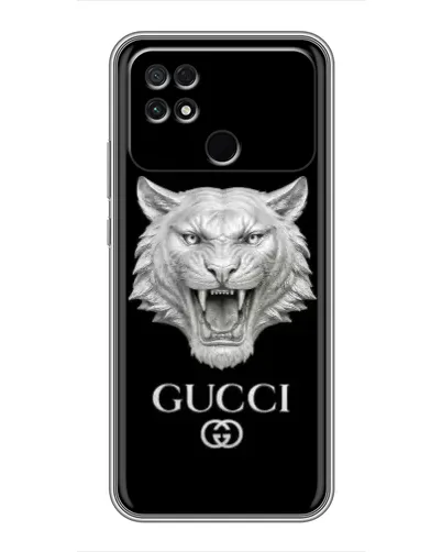 Чохол для Xiaomi POCO C40 з картинкою «Gucci — срібний лев» Чохол для Xiaomi POCO C40 з картинкою «Gucci — срібний лев»