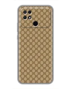 Чохол для Xiaomi POCO C40 з картинкою «Gucci — класичний беж»