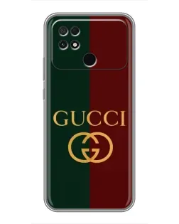 Чохол для Xiaomi POCO C40 з картинкою «Gucci — темно-зелений градієнт»