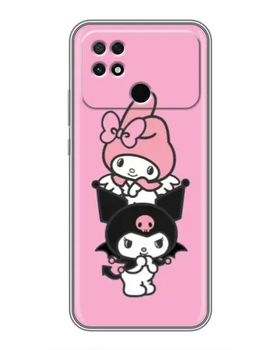Чехол для Xiaomi POCO C40 с картинкой «My Melody и Kuromi»