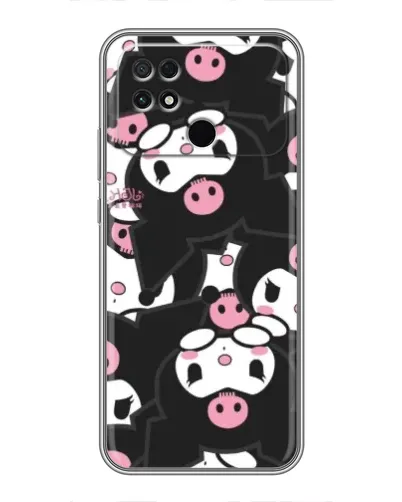 Чехол для Xiaomi POCO C40 с картинкой «Паттерн голов Куроми»