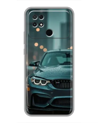Чехол для Xiaomi POCO C40 с картинкой «BMW в огнях города» Чехол для Xiaomi POCO C40 с картинкой «BMW в огнях города»