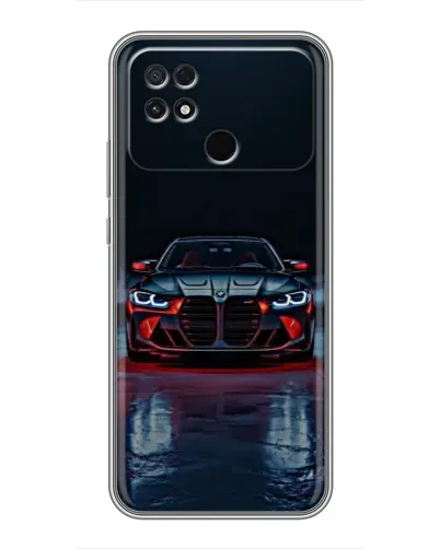 Чехол для Xiaomi POCO C40 с картинкой «BMW на мокрой дороге» Чехол для Xiaomi POCO C40 с картинкой «BMW на мокрой дороге»