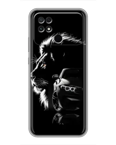Чехол для Xiaomi POCO C40 с картинкой «BMW и лев» Чехол для Xiaomi POCO C40 с картинкой «BMW и лев»