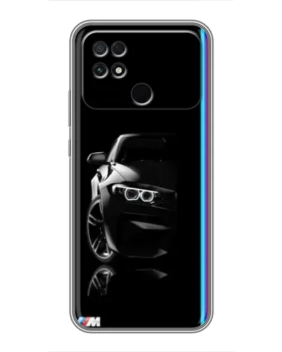 Чехол для Xiaomi POCO C40 с картинкой «Силуэт BMW в темноте» Чехол для Xiaomi POCO C40 с картинкой «Силуэт BMW в темноте»
