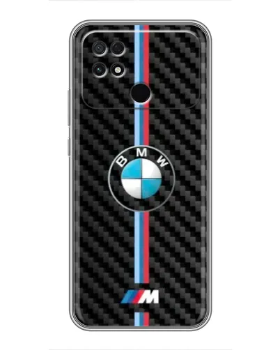 Чехол для Xiaomi POCO C40 с картинкой «Эмблема BMW и карбон» Чехол для Xiaomi POCO C40 с картинкой «Эмблема BMW и карбон»