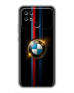Чехол для Xiaomi POCO C40 с картинкой «BMW M-Power неон»