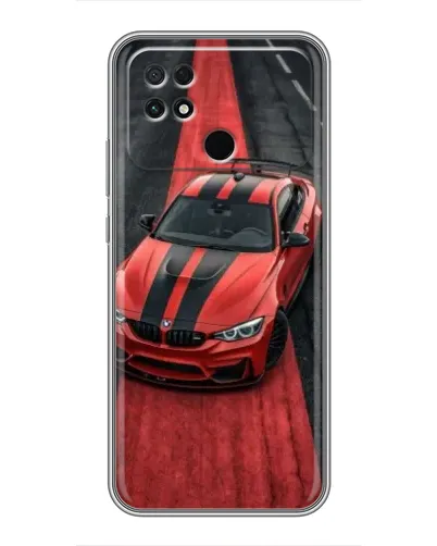 Чехол для Xiaomi POCO C40 с картинкой «BMW на красной дорожке» Чехол для Xiaomi POCO C40 с картинкой «BMW на красной дорожке»