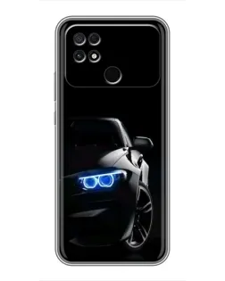 Чохол для Xiaomi POCO C40 з картинкою «BMW — нічний погляд»