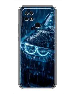 Чохол для Xiaomi POCO C40 з картинкою «BMW під дощем»