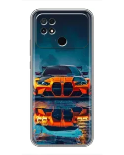 Чохол для Xiaomi POCO C40 з картинкою «BMW — золота емблема»