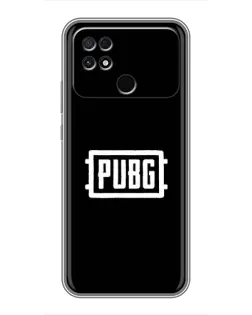 Чехол для Xiaomi POCO C40 с картинкой «Лого BMW — металлический блеск»