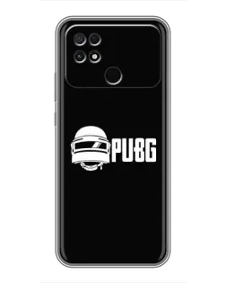 Чехол для Xiaomi POCO C40 с картинкой «PUBG — классический лого»