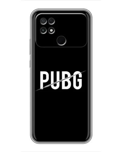 Чехол для Xiaomi POCO C40 с картинкой «PUBG — белый логотип» Чехол для Xiaomi POCO C40 с картинкой «PUBG — белый логотип»