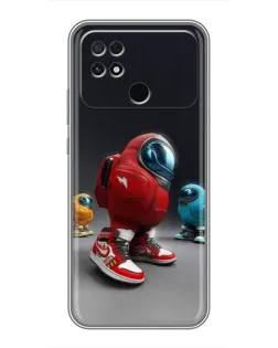 Чехол для Xiaomi POCO C40 с картинкой «Among Us — 3D стиль»