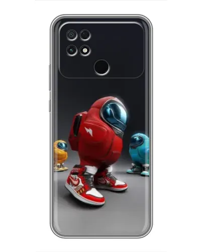 Чехол для Xiaomi POCO C40 с картинкой «Among Us — 3D стиль»