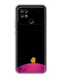 Чехол для Xiaomi POCO C40 с картинкой «Одинокий герой на планете»