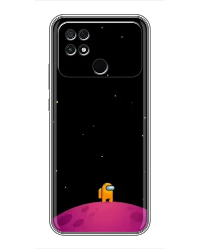 Чехол для Xiaomi POCO C40 с картинкой «Одинокий герой на планете»