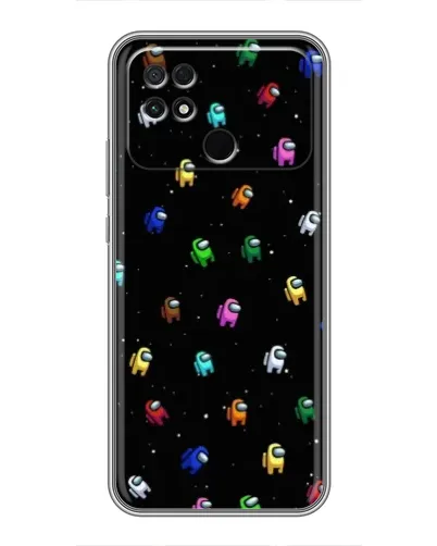 Чехол для Xiaomi POCO C40 с картинкой «Экипаж Among Us»