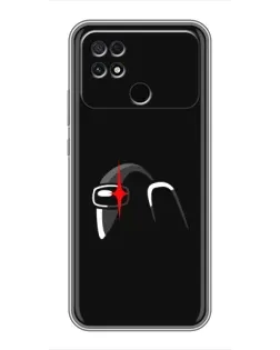 Чехол для Xiaomi POCO C40 с картинкой «Among Us шлем»