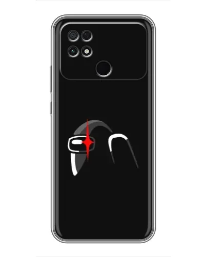 Чехол для Xiaomi POCO C40 с картинкой «Among Us шлем»