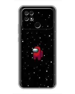 Чехол для Xiaomi POCO C40 с картинкой «Красный Among Us»
