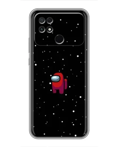 Чехол для Xiaomi POCO C40 с картинкой «Красный Among Us»