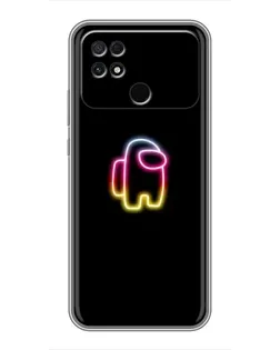 Чехол для Xiaomi POCO C40 с картинкой «Among Us градиент»