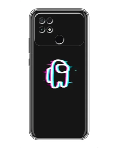 Чехол для Xiaomi POCO C40 с картинкой «Among Us неон»