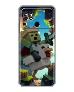Чехол для Xiaomi POCO C40 с картинкой «Стив и гусь»