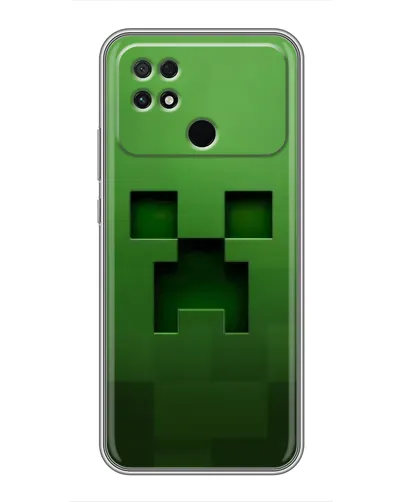 Чехол для Xiaomi POCO C40 с картинкой «Крипер микро-дизайн»