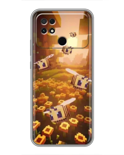 Чехол для Xiaomi POCO C40 с картинкой «Поле подсолнухов»