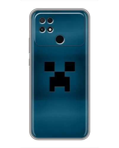 Чехол для Xiaomi POCO C40 с картинкой «Крипер текстура»