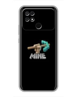 Чехол для Xiaomi POCO C40 с картинкой «Алмазная кирка»