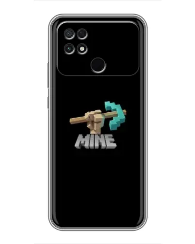 Чехол для Xiaomi POCO C40 с картинкой «Алмазная кирка»